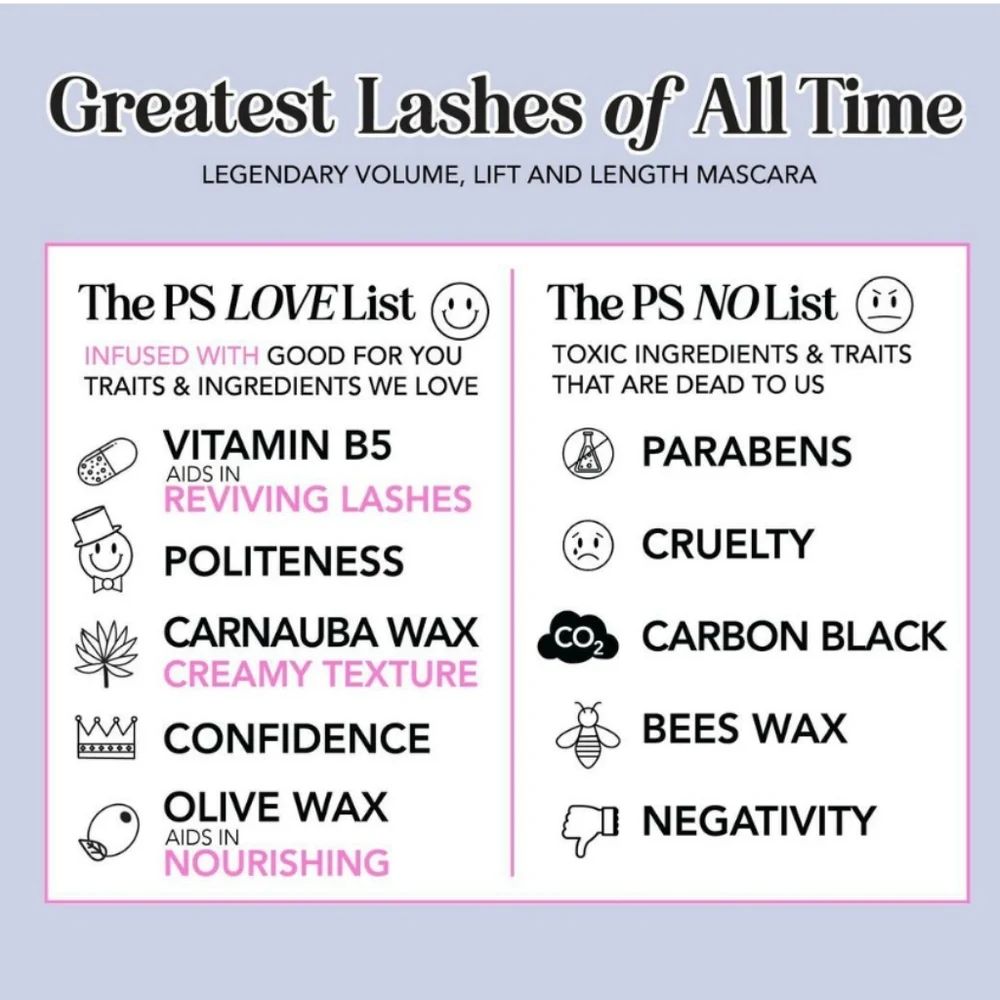 POLITE SOCIETY GREATEST LASHES OF ALL TIME  MASCARA.